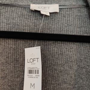 Loft gray cardigan/sweater size Medium